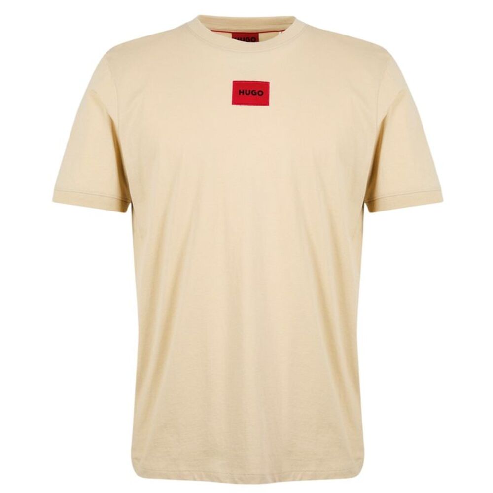 Hugo Mens Diragolino Chest Logo T-Shirt / Beige